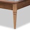 Baxton Studio Jamila Modern Transitional Walnut Brown Finished Wood and Synthetic Rattan Platform Bed-Full 194-11510-ZORO - alternate 6